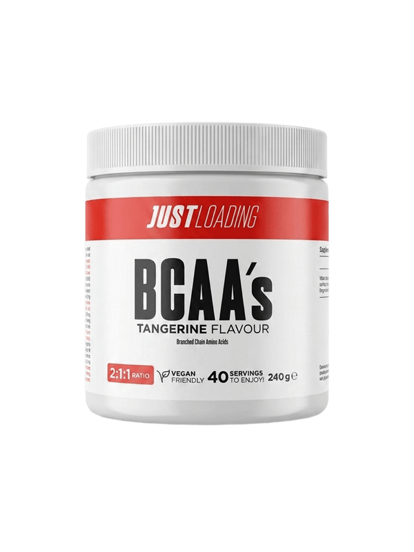 BCAA's JUSTLOADING Sabor Mandarina (Tangerine Flavour) - Ratio 2:1:1 - 240g - Berja Nutrition