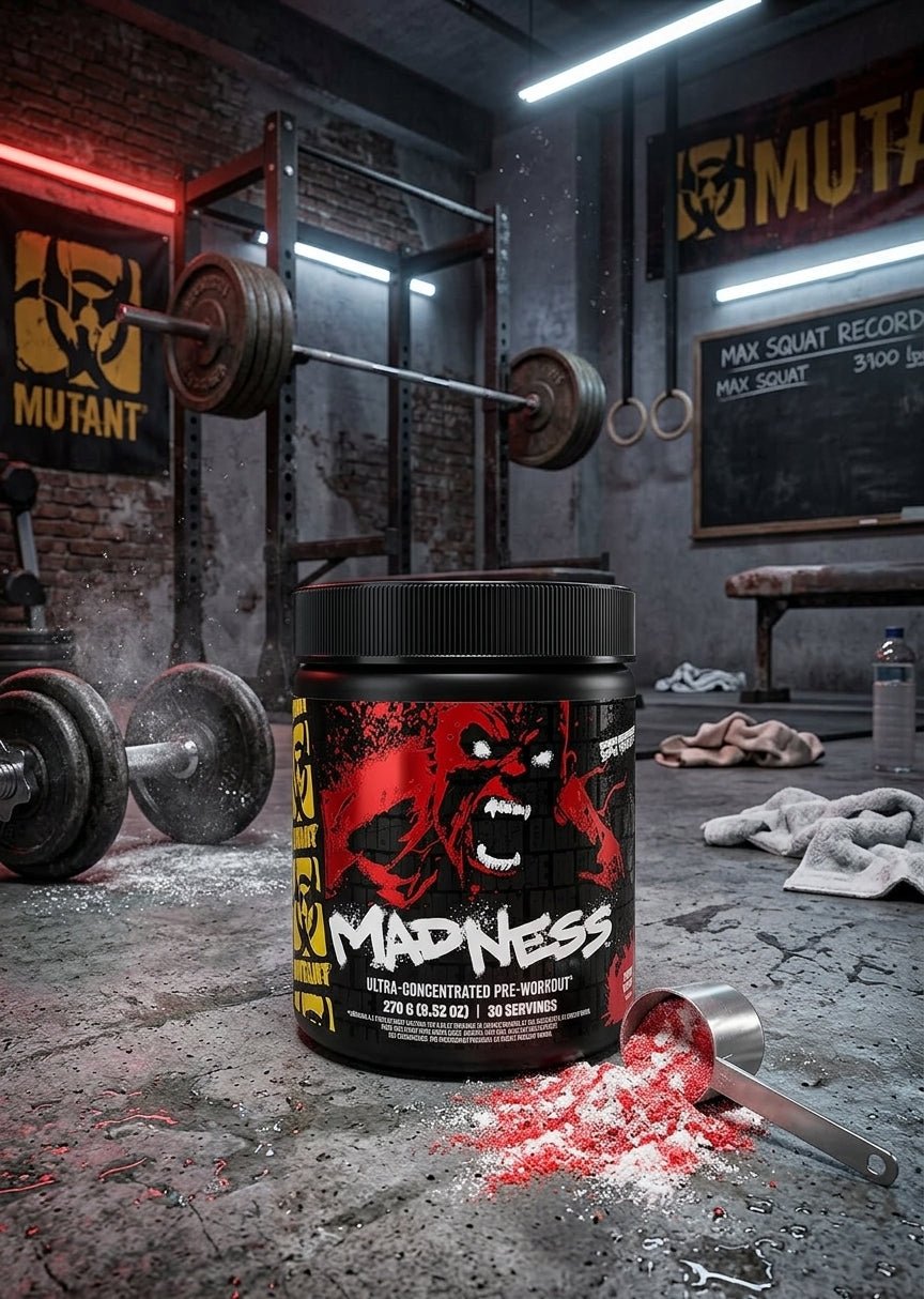 MUTANT MADNESS – Pre-entrenamiento Ultra-concentrado – 30 Servicios (Sabor Fruit Punch) - Berja Nutrition