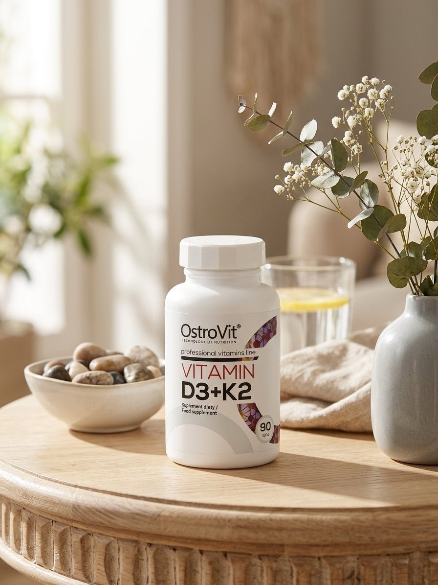 OstroVit Vitamina D3+K2 (90 Comprimidos) – Línea Profesional de Vitaminas - Berja Nutrition