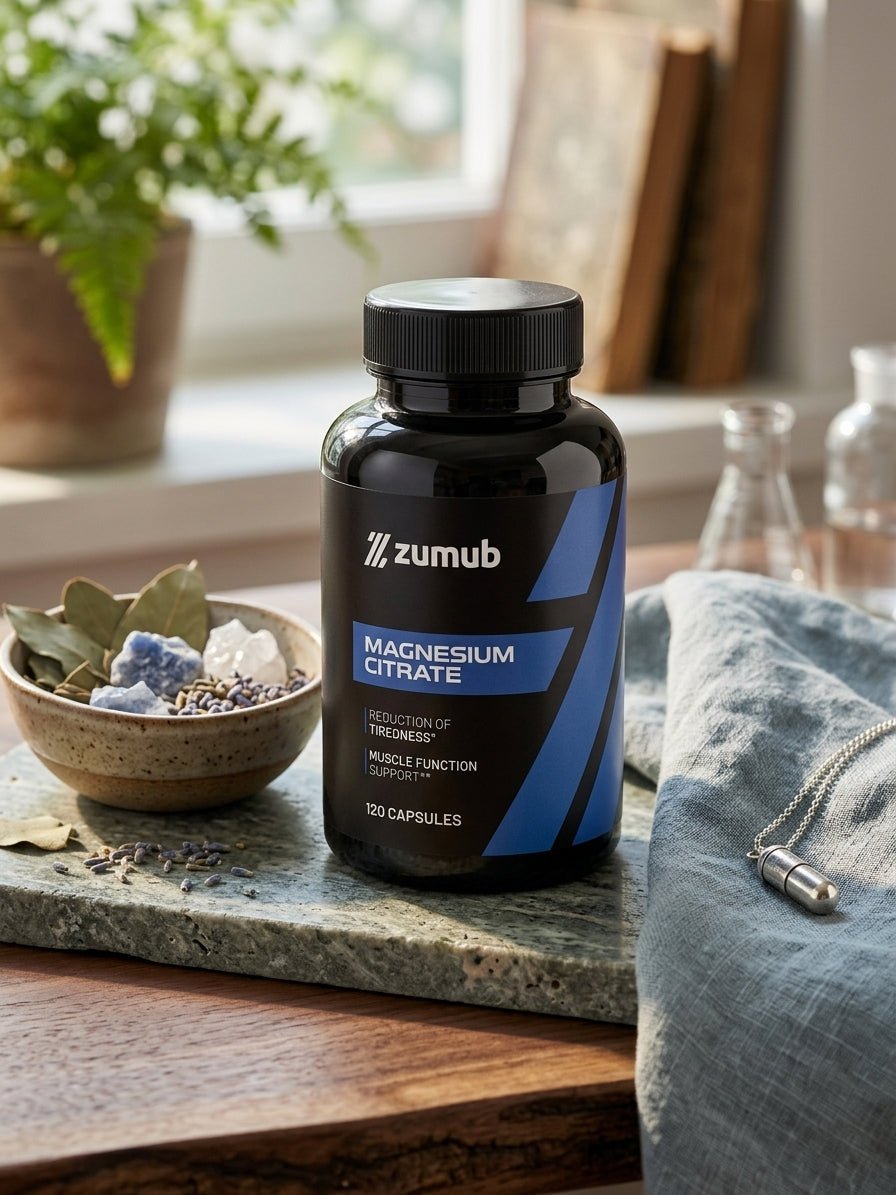ZUMUB Magnesium Citrate – Suplemento de Magnesio en Cápsulas - Berja Nutrition