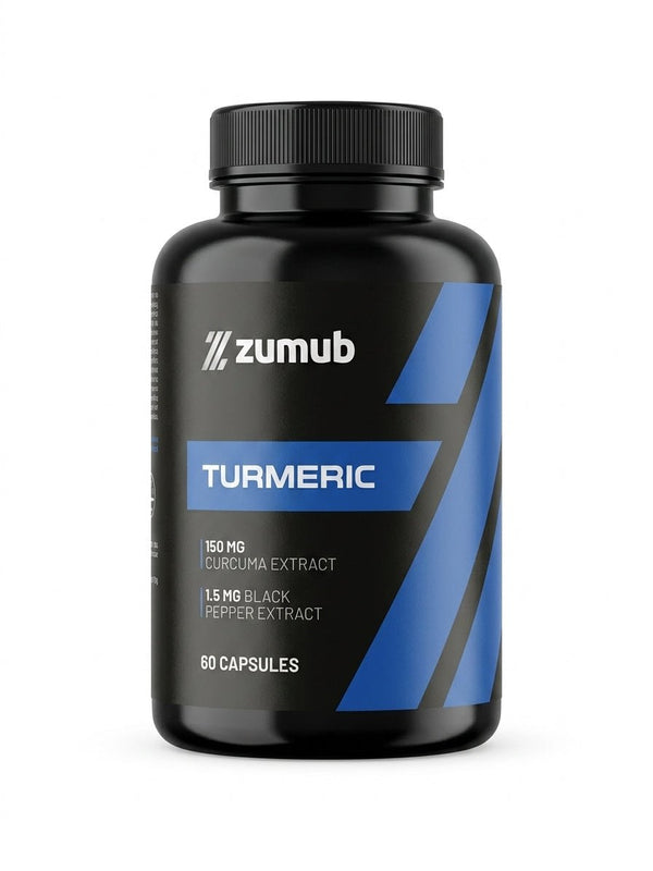 Zumub Turmeric: Extracto de Cúrcuma y Pimienta Negra (60 Cápsulas) - Berja Nutrition